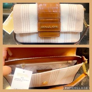 Michael Kors Cream/Brown Handbag